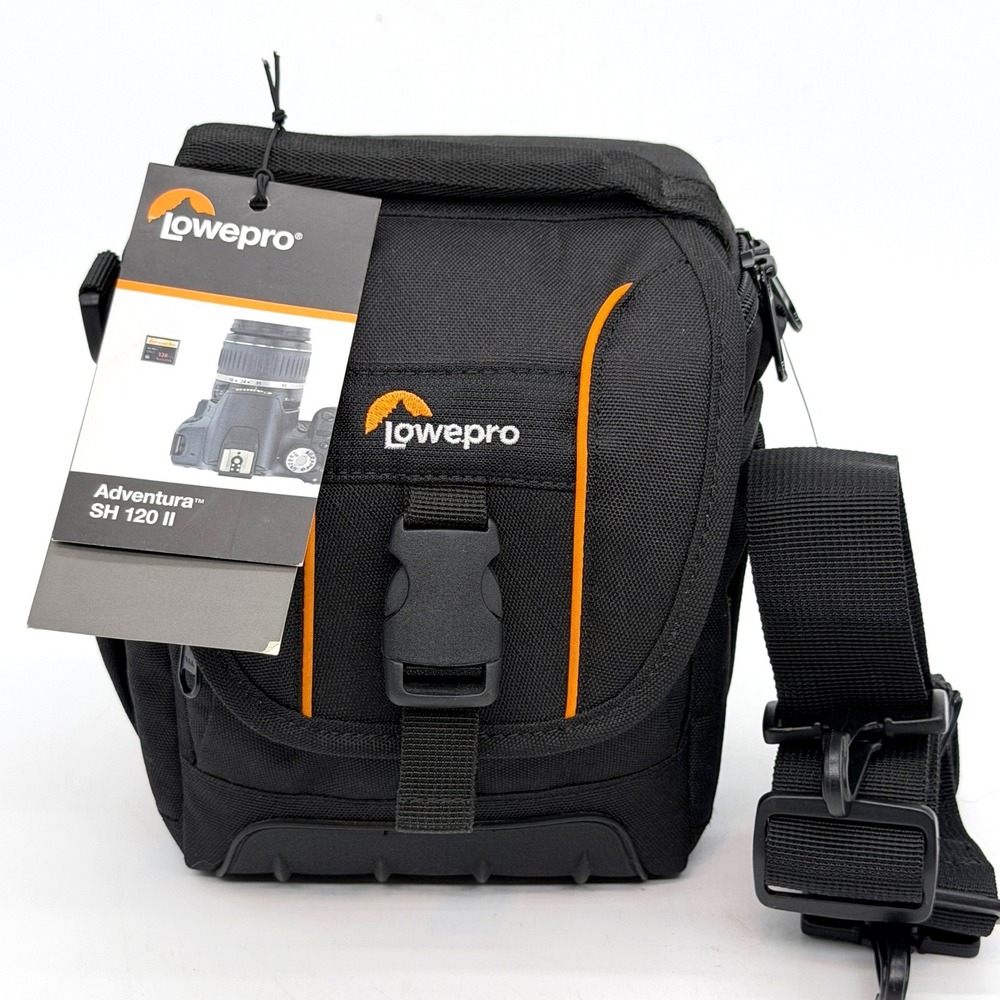 Lowepro Adventura SH 120 II Camera Shoulder Bag Black Orange DSLR Mirrorless